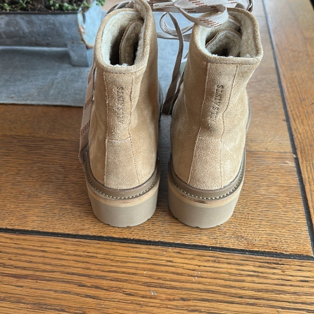 All Saints Wanda Shearling Bootie in Sand Brown size 40 or US 10. - Picture 6 of 10